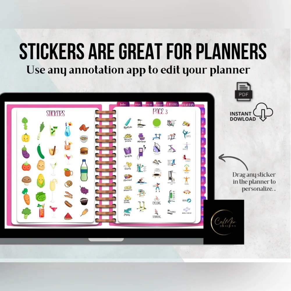 This is a wellness digital planner tool that organizes your day.